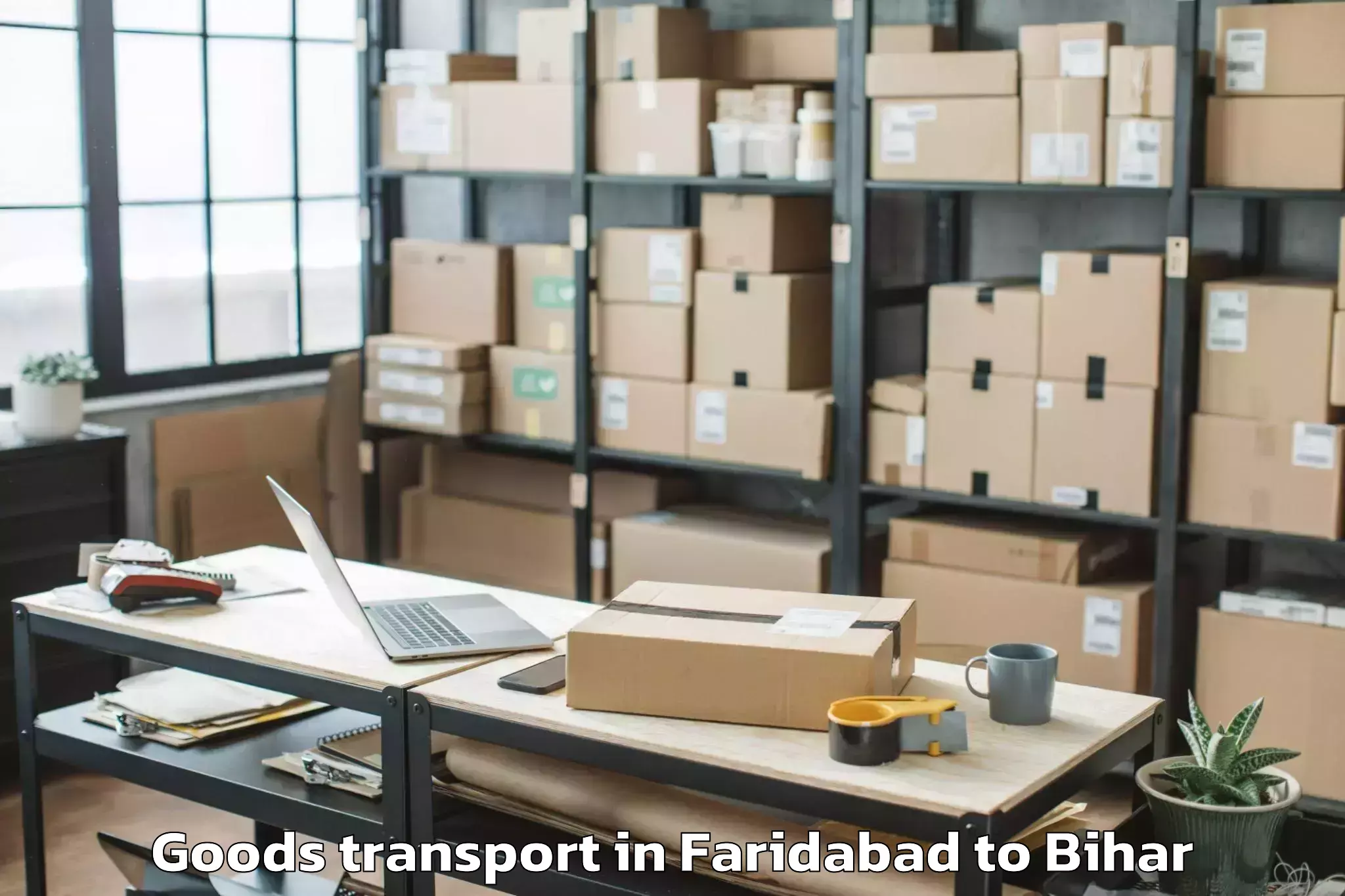 Faridabad to Punsia Goods Transport Booking